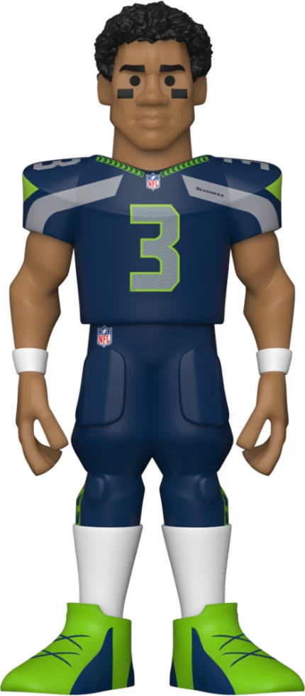 Figurë koleksionuese Funko GOLD NFL Seahawks Russell Wilson 5\" blu/jeshile