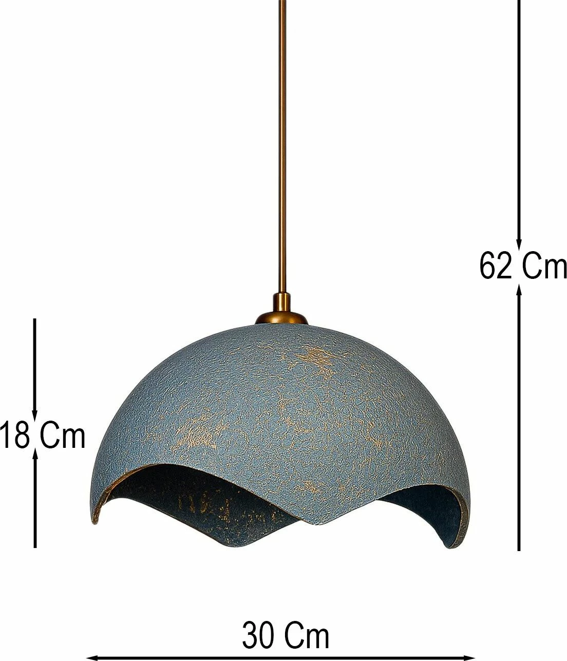 Llambë tavani Opviq, blu dhe ari, BK204