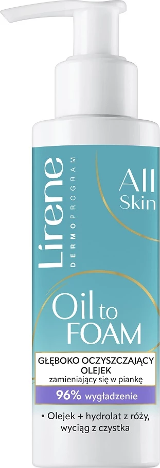 Vaj pastrues që shndërrohet në shkumë për femra Lirene Oil to Foam Deep Cleansing Oil 145ml