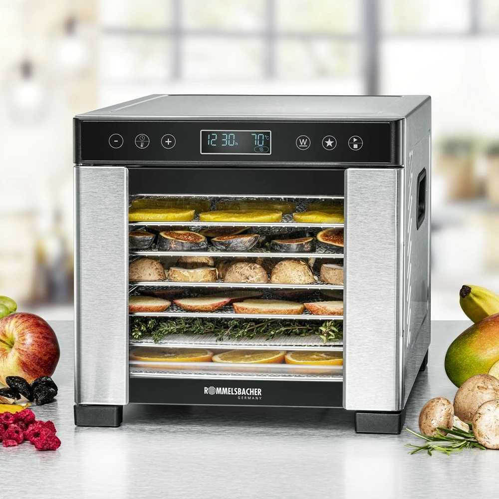 Dehidratues ushqimi Rommelsbacher DA 650, LCD, 600 W, Ngjyrë e zezë
