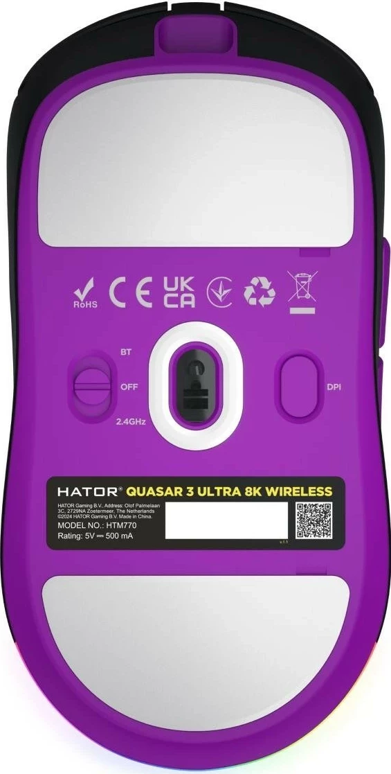 Maus Hator Quasar 3 ULTRA 8K, wireless, RGB, i zi