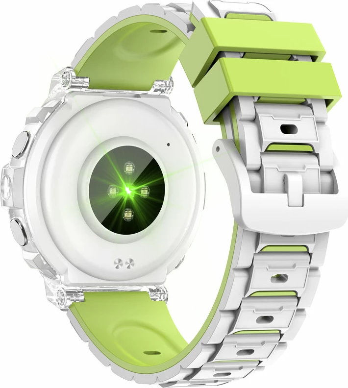 Smartwatch Moye Kronos Vibe 1.27\" LCD, thirrje Bluetooth, IP67, e bardhë