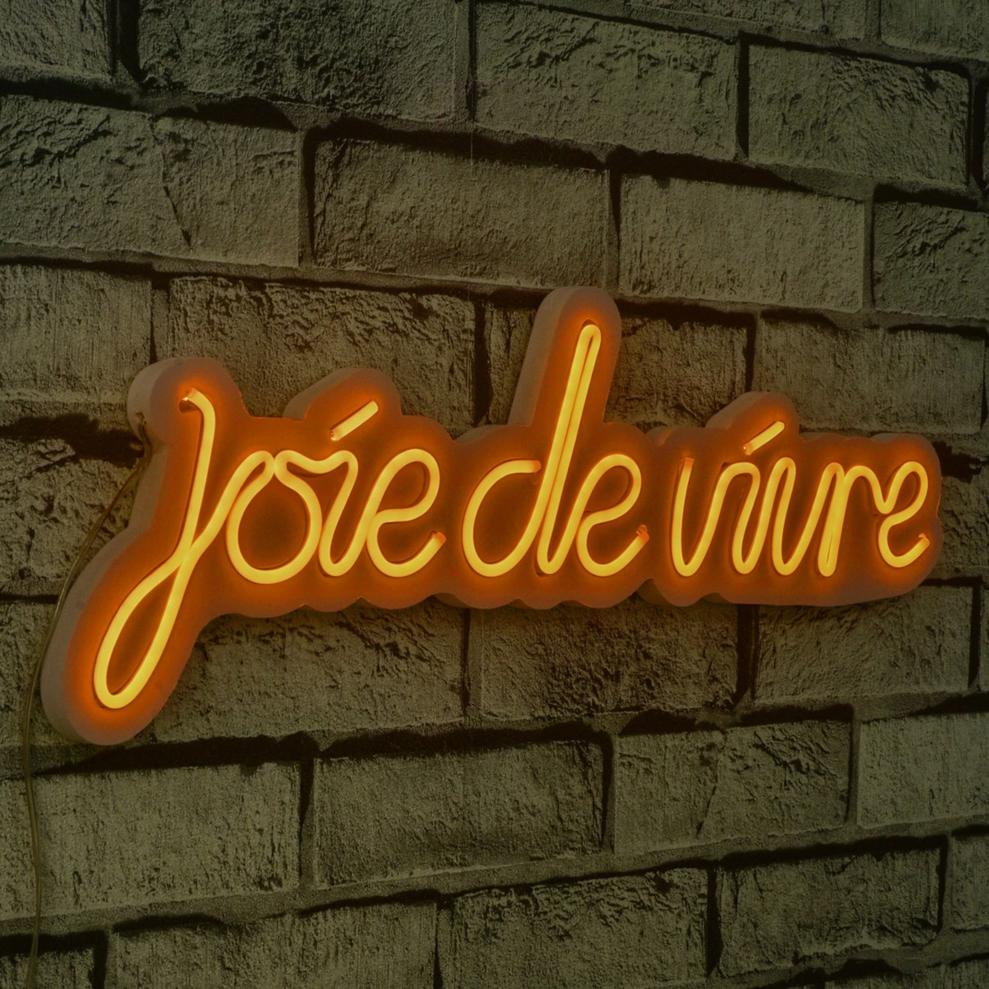 Dritë dekorative LED plastike, 'Joie de Vivre', e verdhë