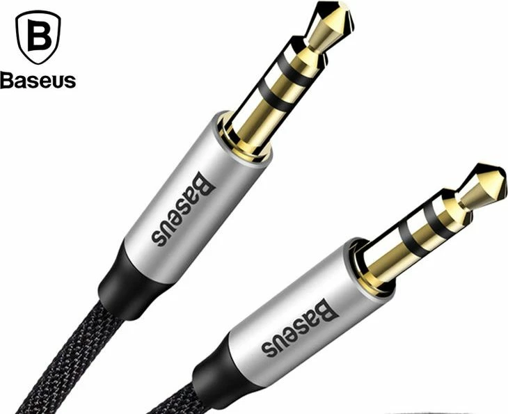 Kabllo audio Baseus Yiven Audio M30 3.5mm Jack–3.5mm Jack 1m, e zezë