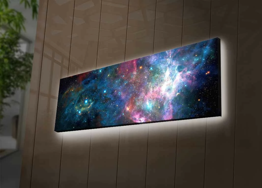Pikturë dekorative me drita LED, Wallity, 3090NASA-005