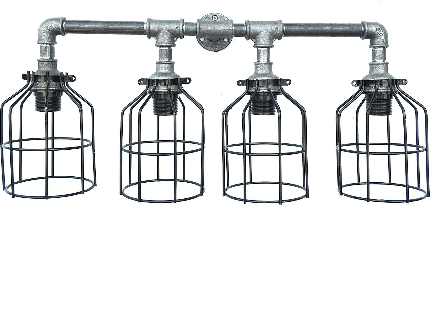 Llambadar Opviq, Pp118, industrial, ngjyrë gri e zezë, 67x30x17cm