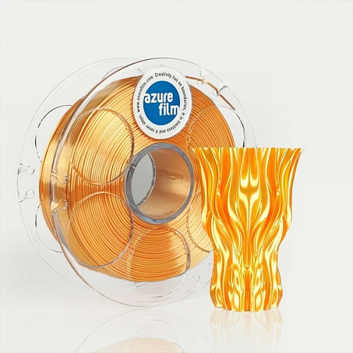 Filament për printer 3D AzureFilm FL171-2010, Silk 1.75mm, 1kg, Flame Orange