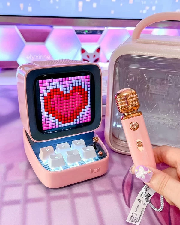 Mikrofon & Altoparalant DIVOOM DitooMic (Pembe)