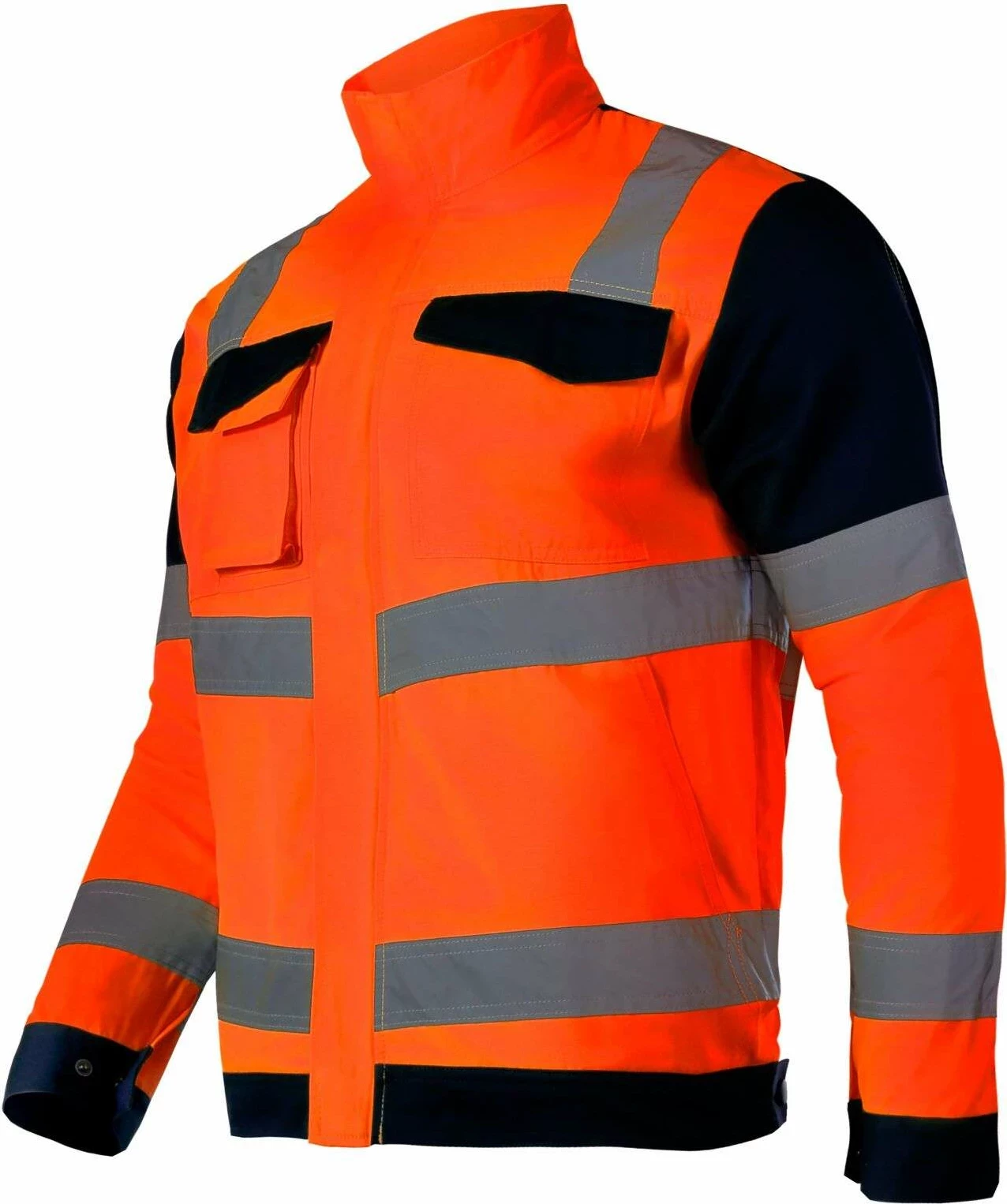 Xhaketë pune hi-vis LAHTI PRO L4091103, madhësi L, 270 g/m², me shirita reflektues, portokalli