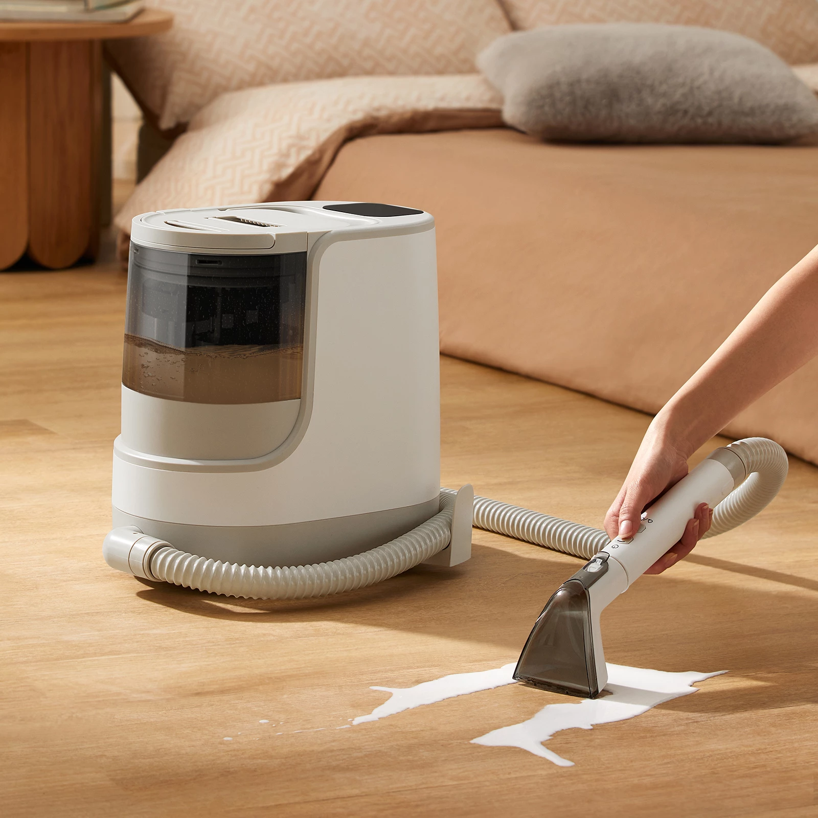 Pastrues i thellë me avull Bear SC3, 1700 W, 12 kPa, rezervuar 1.0 L/1.5 L, i bardhë