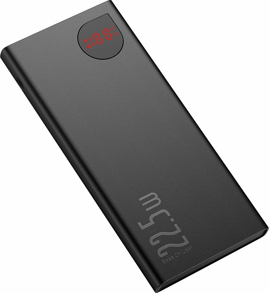 Powerbank Baseus Adaman 10000mAh 22.5W me display, 2x USB-A + USB-C, i zi