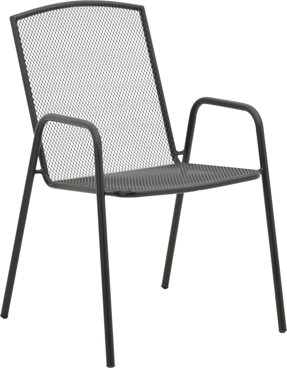 Set tavoline me karrige për terasë, metal i zi, Watson-Pomedon, 3 copë