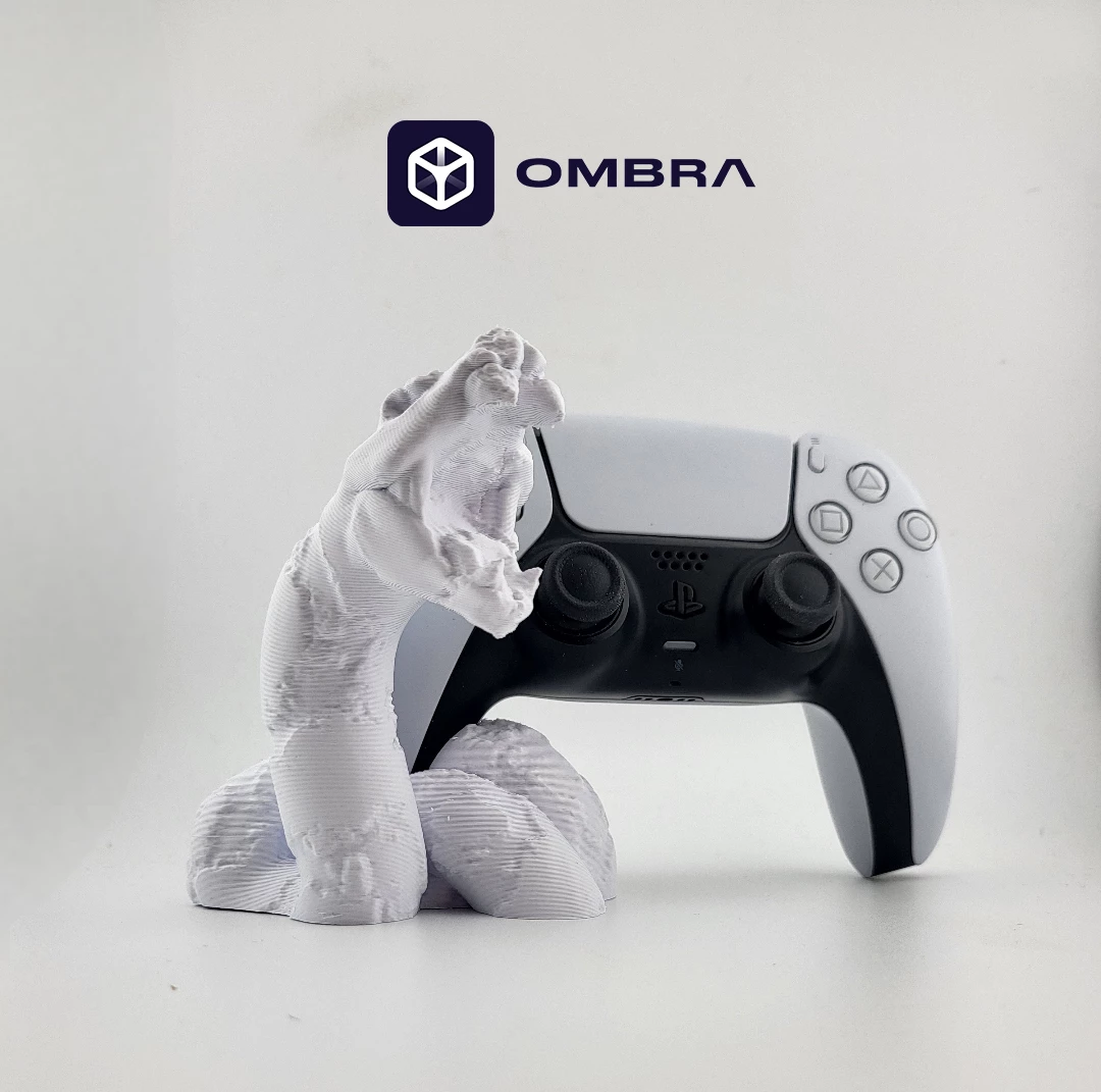 PS5 Controller Snake Stand, e bardhë