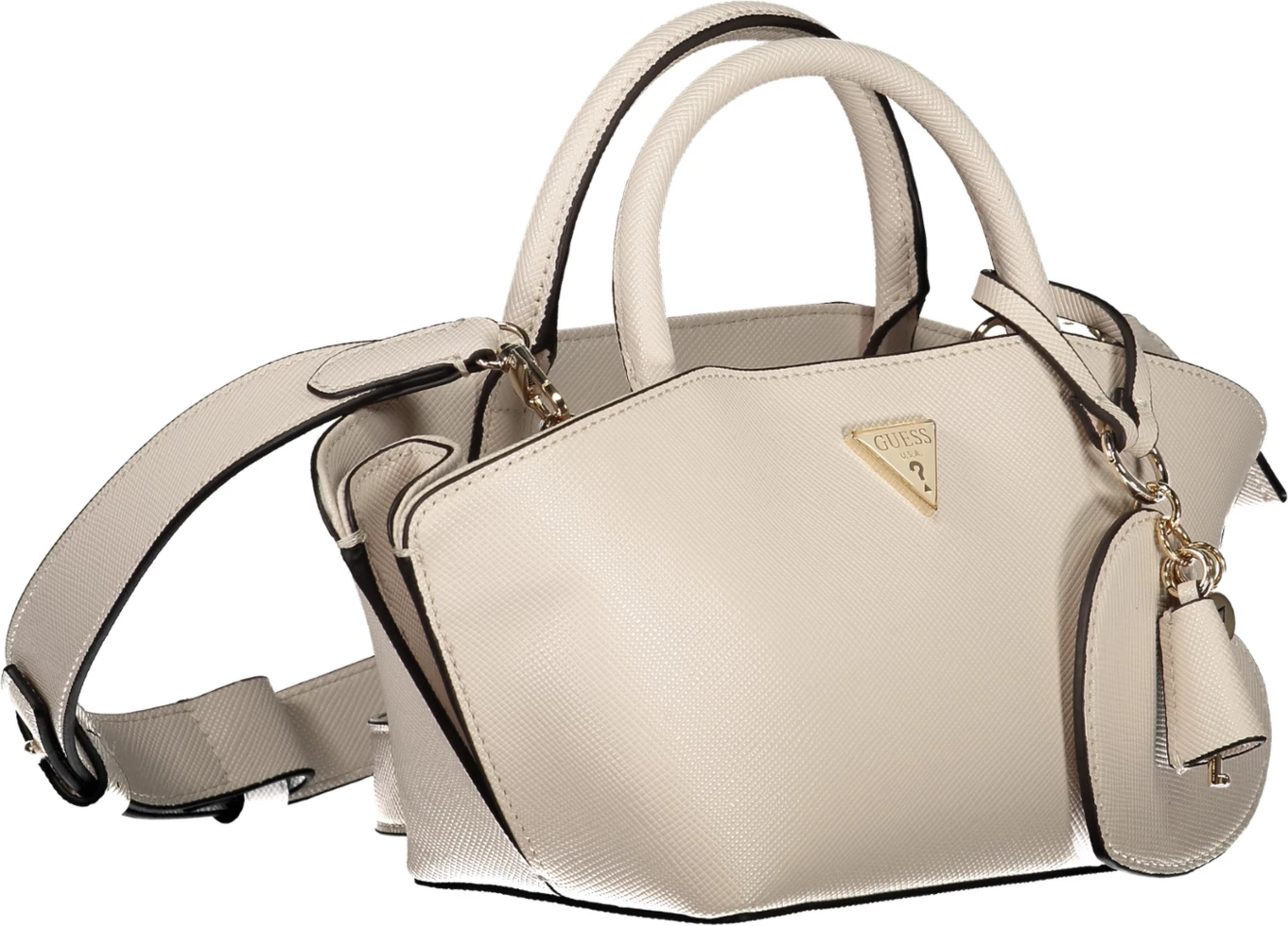 Çantë për femra GUESS JEANS Bolena Mini, bezhë