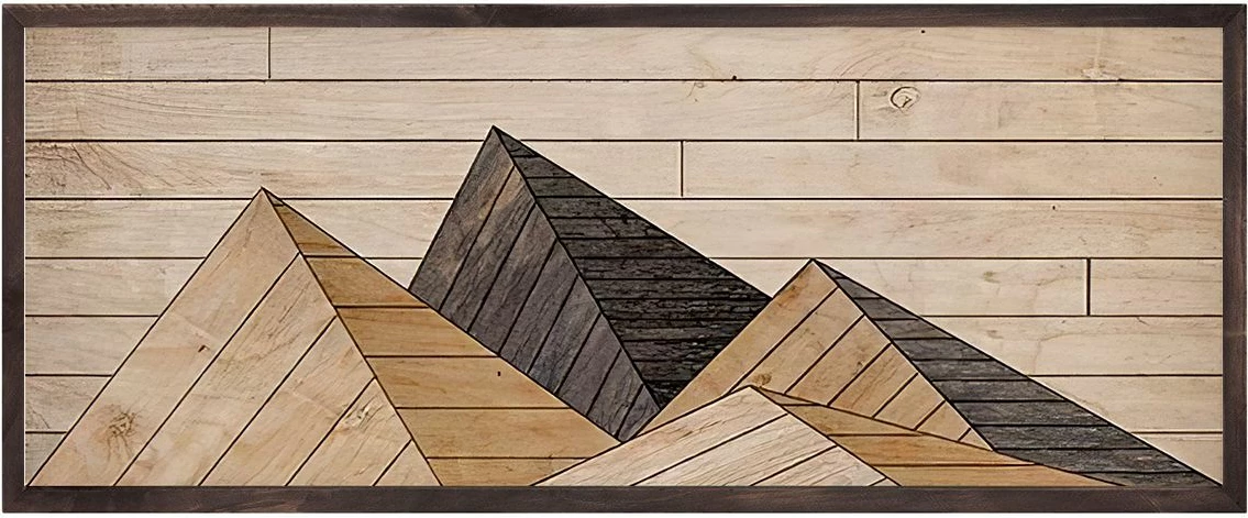 Pikturë dekorative me kornizë, MDF, Wallity, Artsmdfyty64-7033, shumëngjyrëshe, 33x70cm