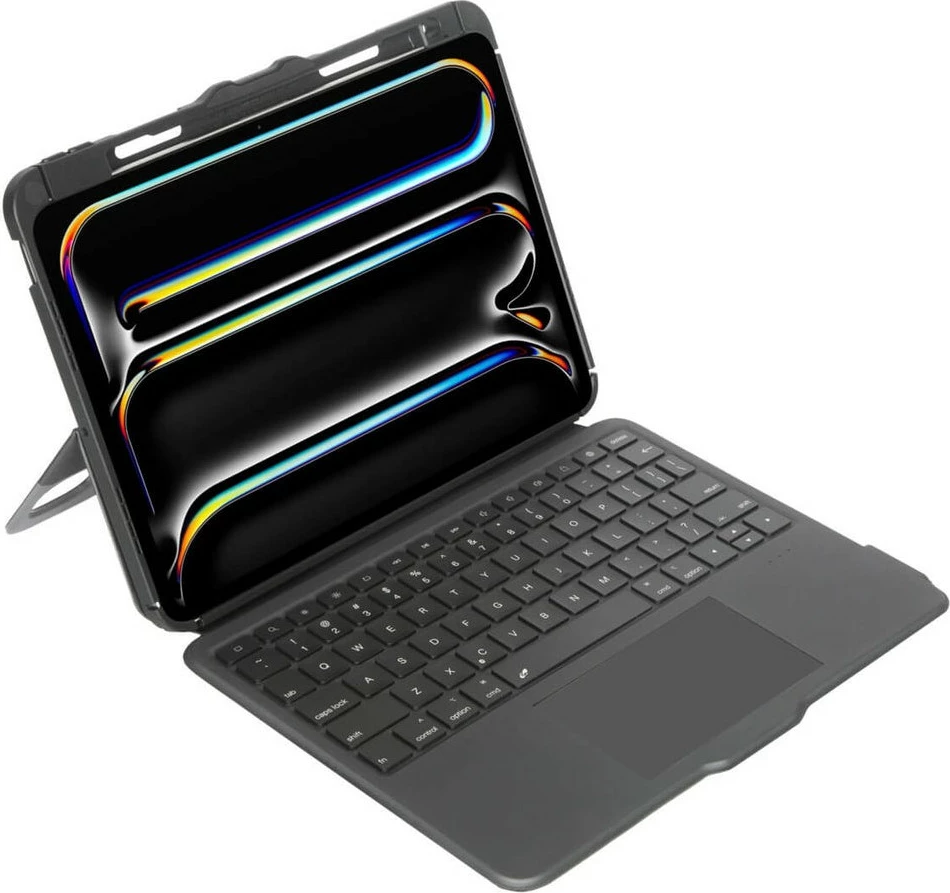 Mbështjellës me tastierë Bluetooth Targus VersaVu për iPad, Nordic, i zi