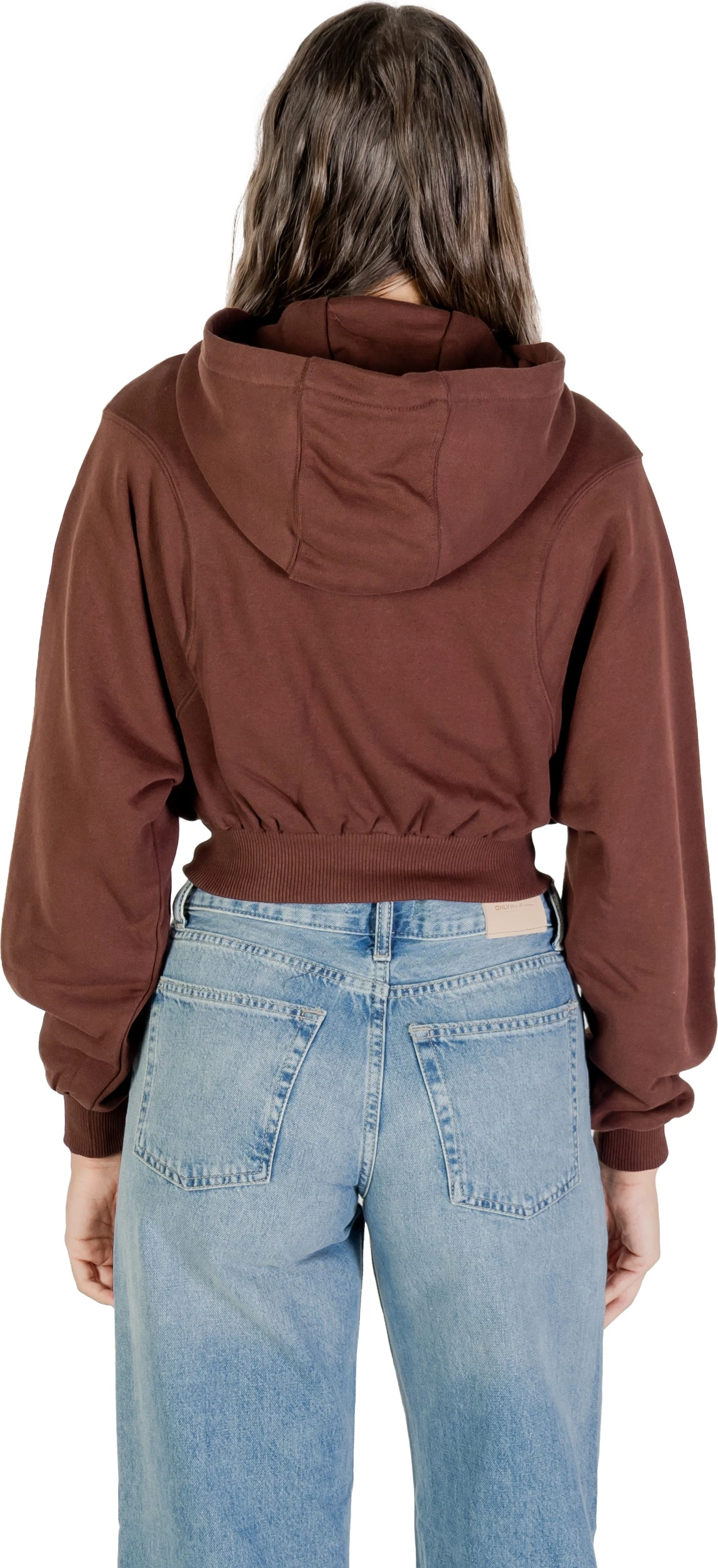 Duks i shkurtë me kapuç me zinxhir për femra Tommy Hilfiger Jeans DW0DW21590, kafe [Madhësia: M]