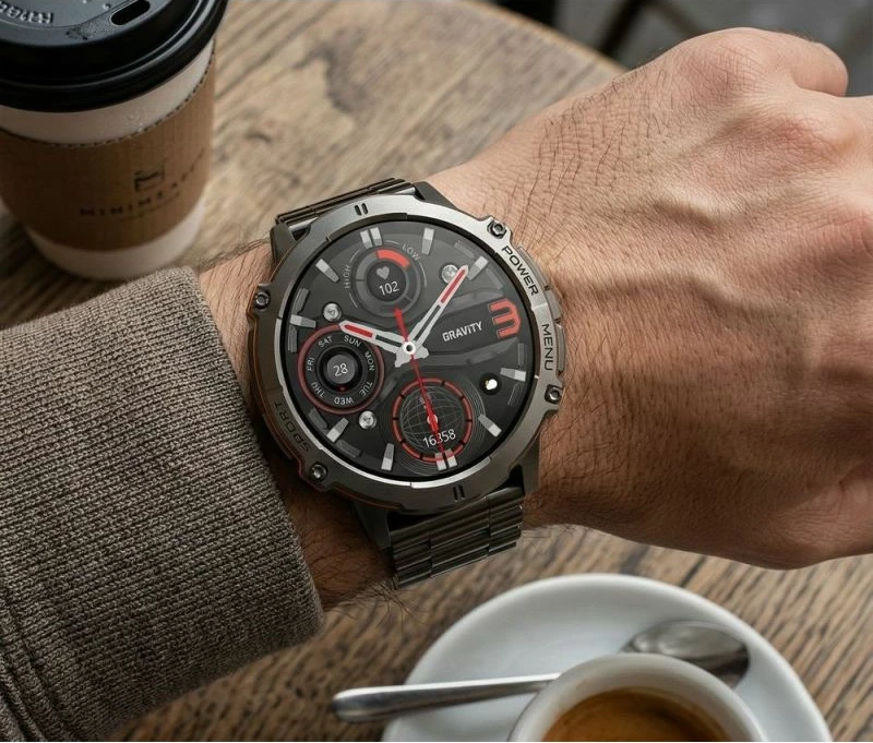 Smartwatch Gravity GT42-5, rrip i zi + byzylyk