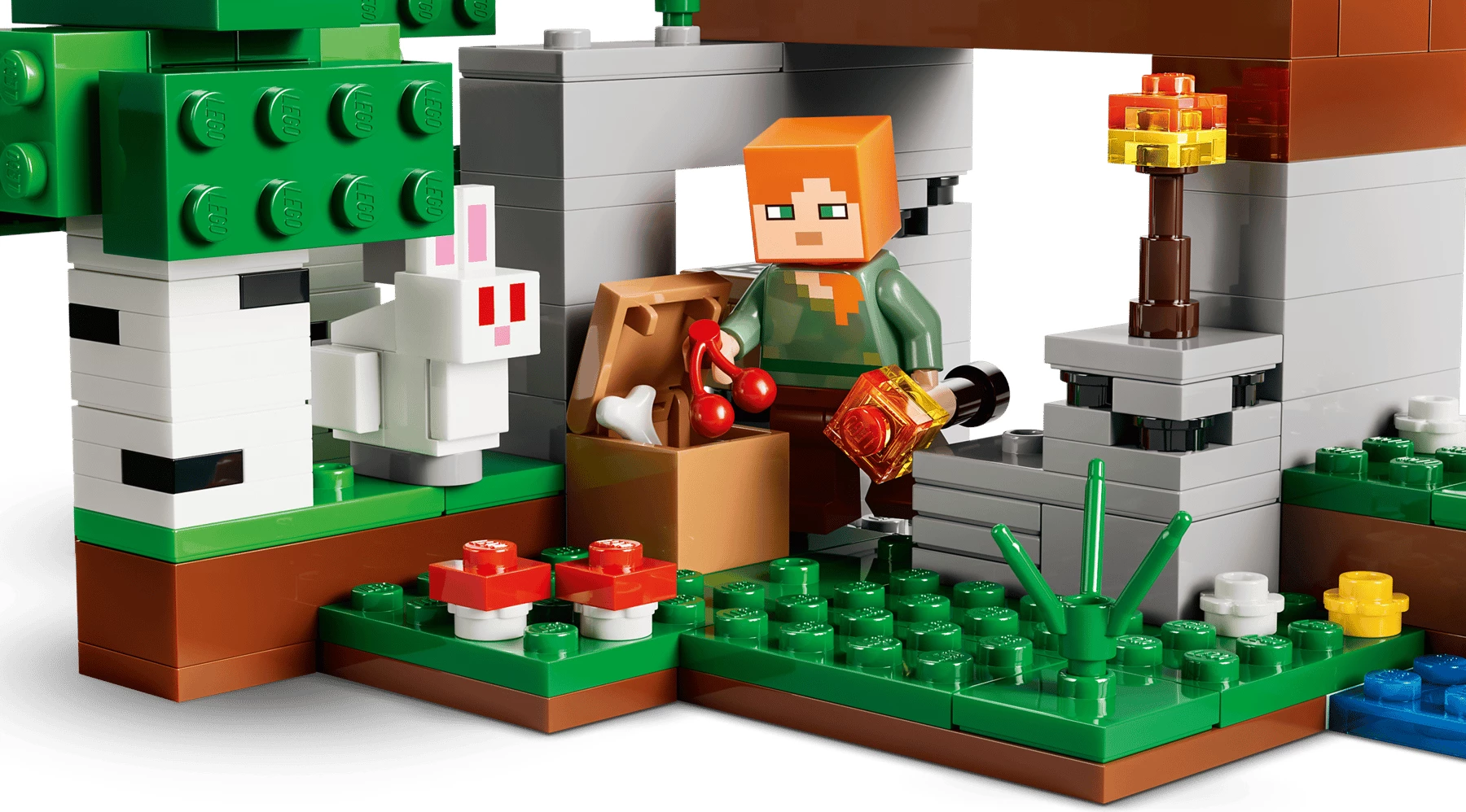 Set LEGO Minecraft LEGO First Night Adventure 21593, 301 pjesë (8+)