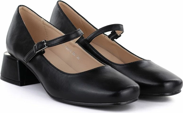 Këpucë me take të bllokut Potocki 12815, të zeza