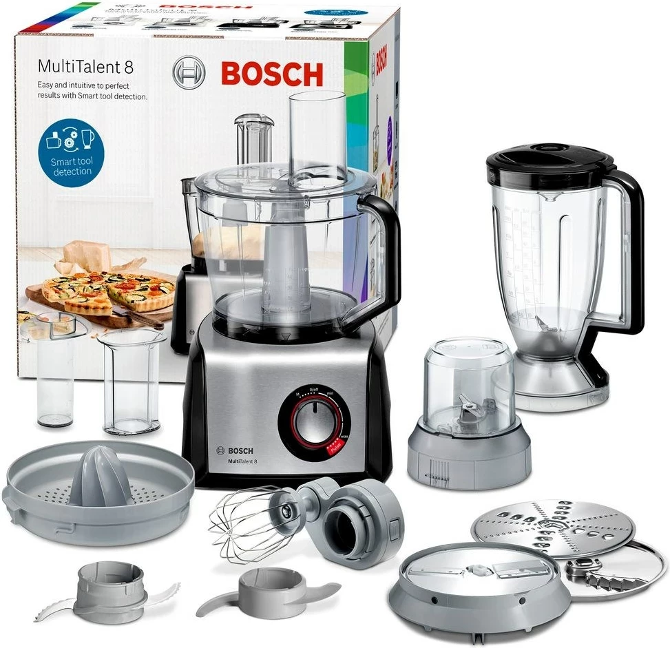 Procesor ushqimi Bosch MC812M844, 1250 W, 3.9 L, Inoks, i zi