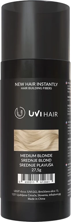 Fije keratine për flokë UVI Hair Medium Blonde 27.5 g (deri 50 aplikime)