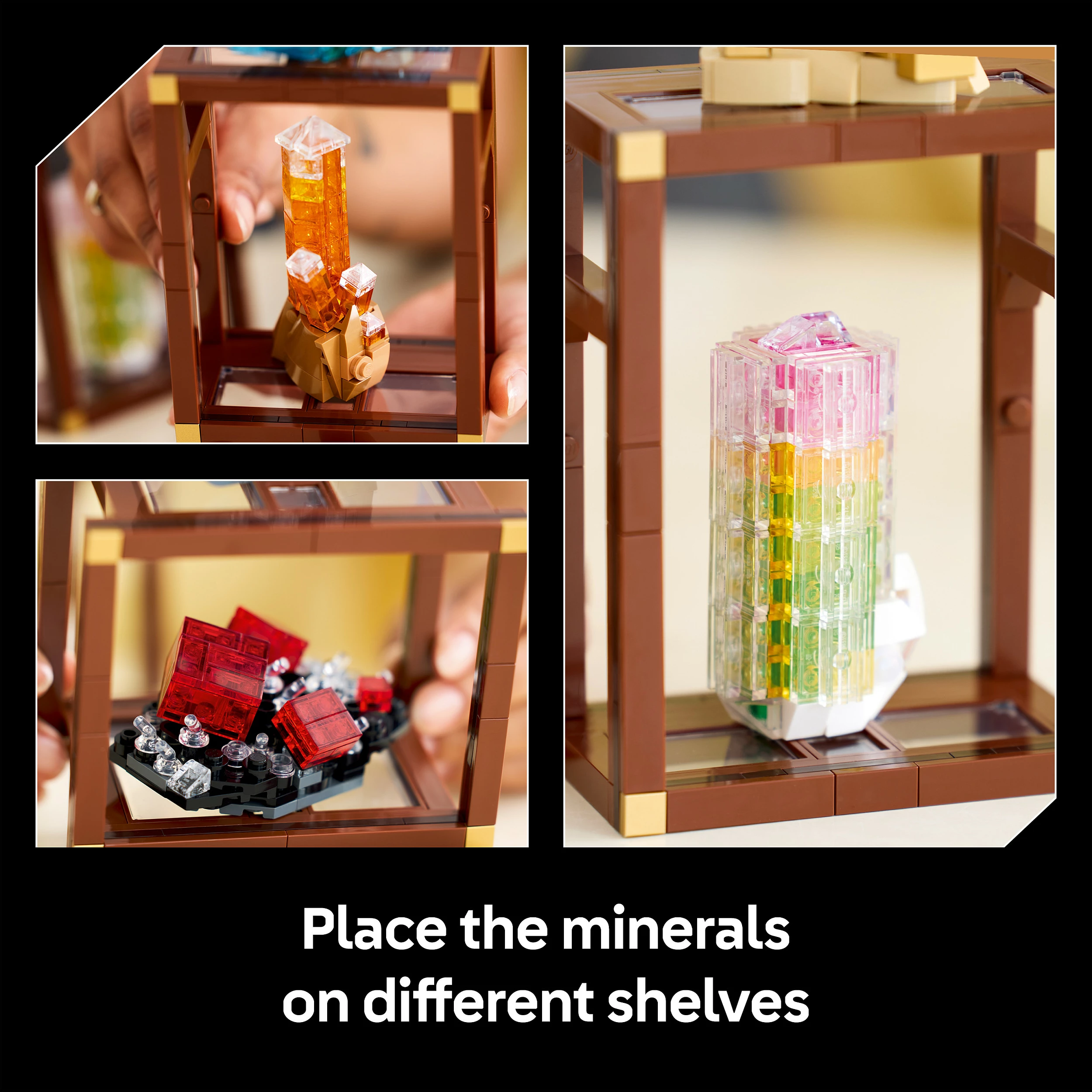Set LEGO Ideas Mineral Collection 21362, 880 copë, 18+, shumëngjyrësh