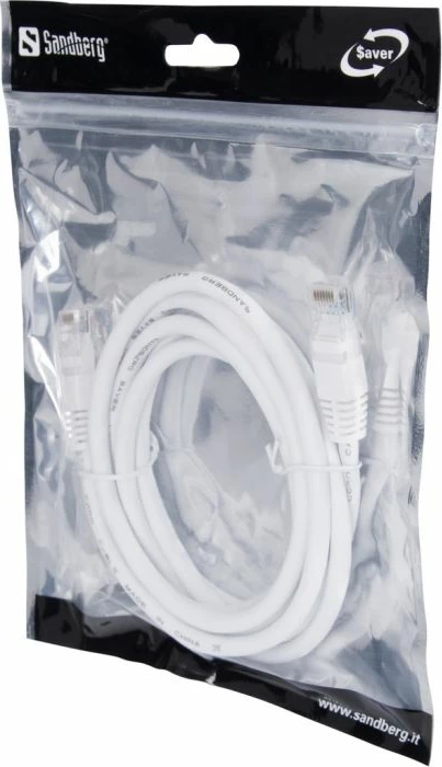 Kabllo rrjeti SANDBERG 306-94 UTP Cat6 2 m RJ45, e bardhë