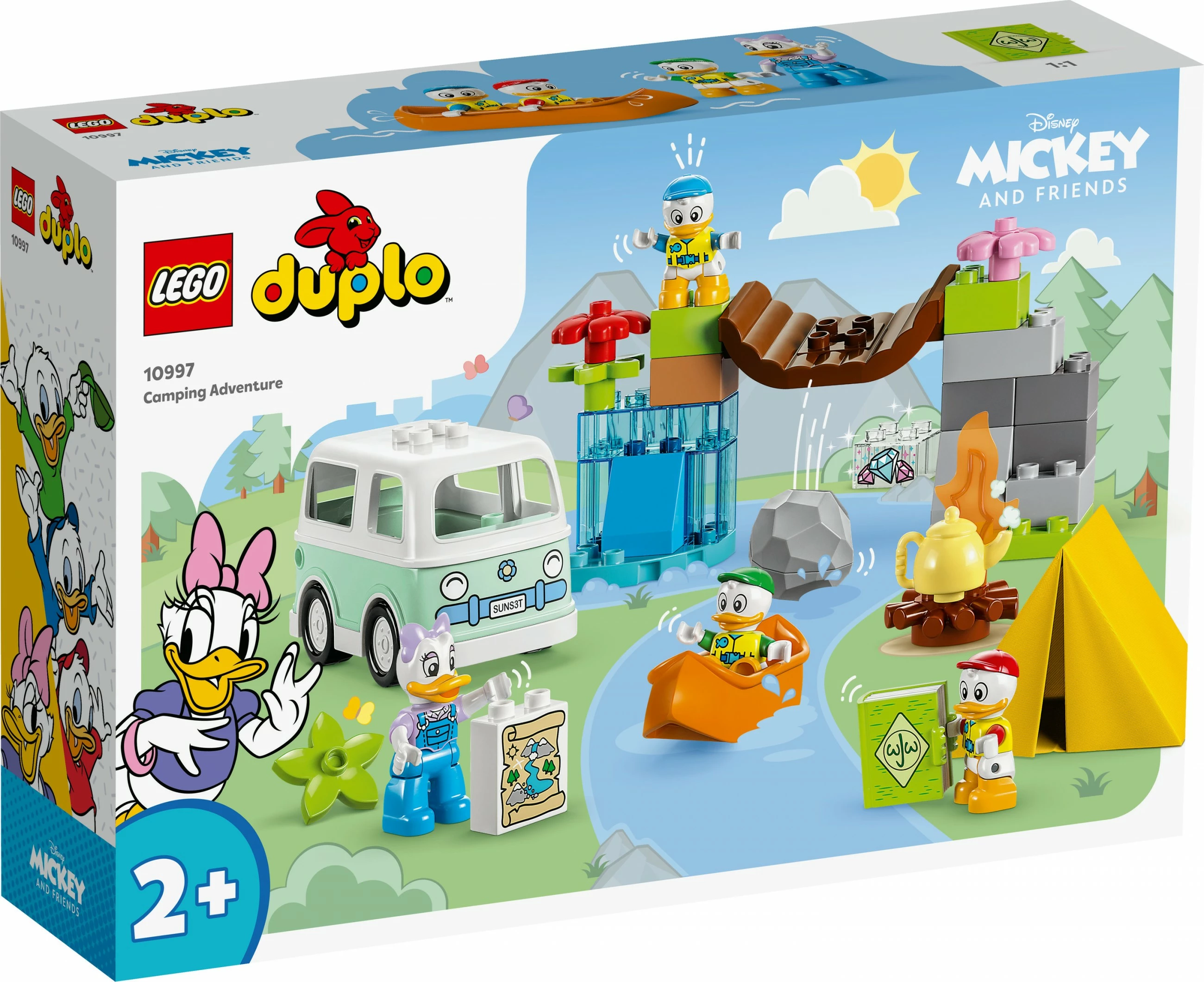 Set ndërtimi LEGO DUPLO Disney Camping Adventure, 37 pjesë, shumëngjyrësh