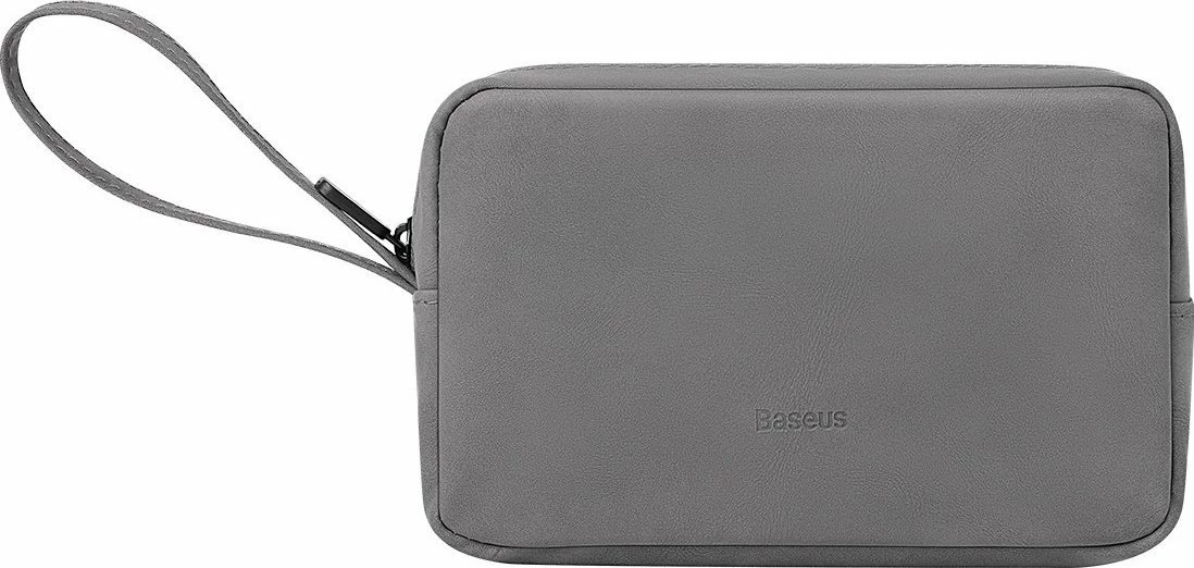 Çantë e vogël Baseus EasyJourney, 17.5 x 11.5 x 6.5 cm, me zinxhir, lëkurë artificiale, gri