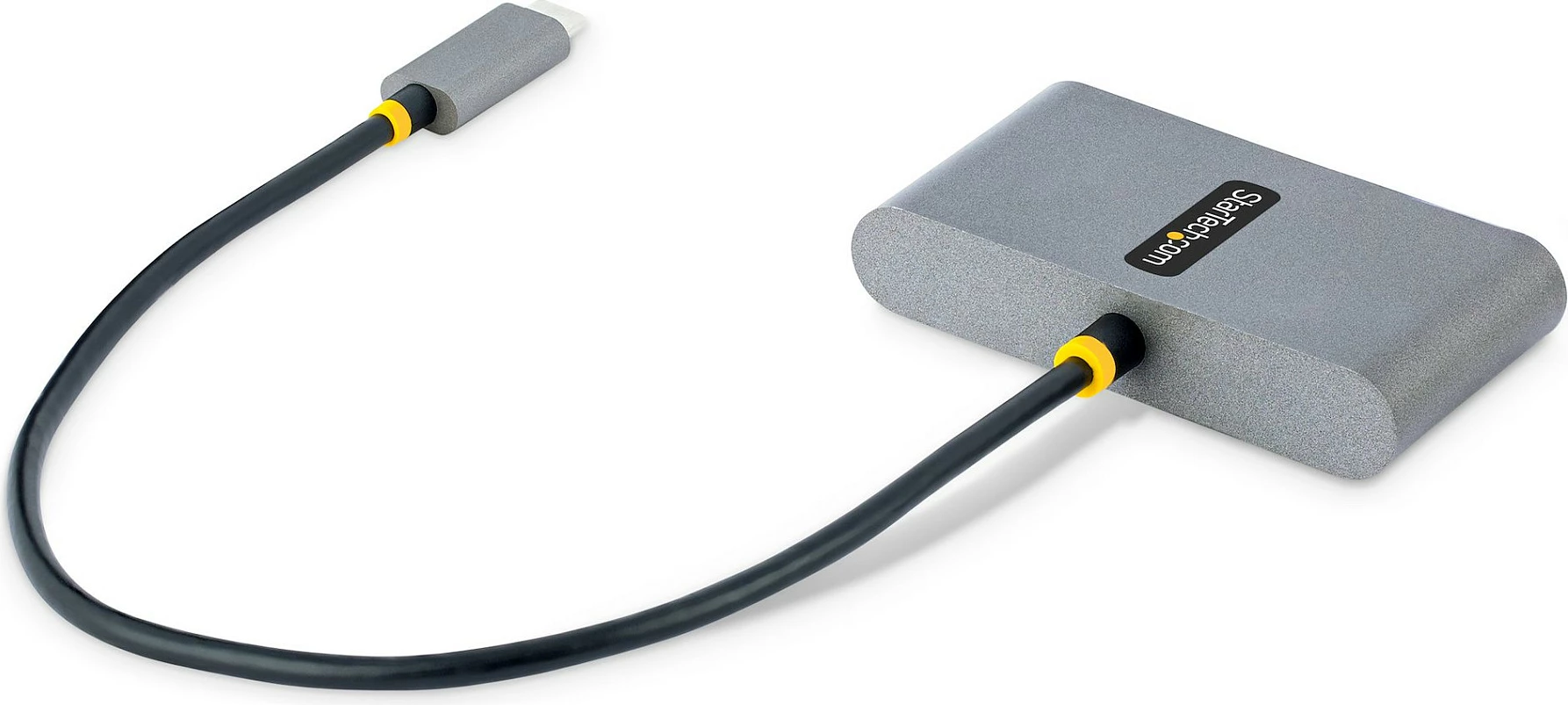Hub USB-C StarTech 4-Port, 2x USB-A + 2x USB-C, 100W Power Delivery, 5Gbps, kabllo 30cm, gri