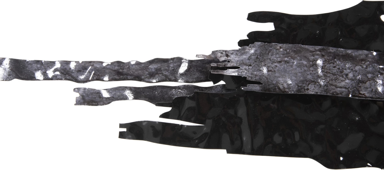 Dekor muri FH4196 metalik, ngjyrë e zezë-antracit-ari, 144x63.5H cm
