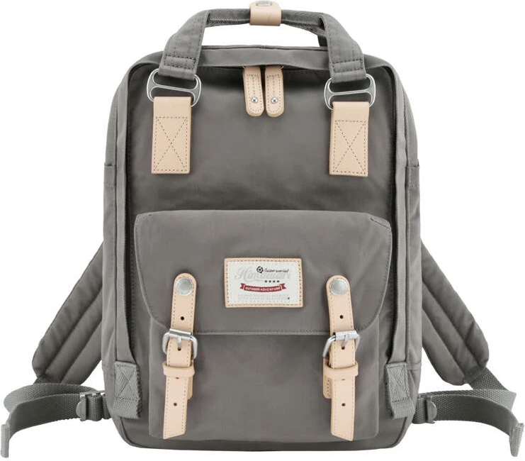 Çantë shpine Himawari 188L për laptop 14", najlon, gri