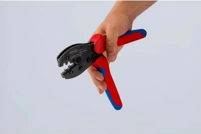 Vegël krimpimi Knipex PreciForce MC4/EVO2, doreza kuqe/blu