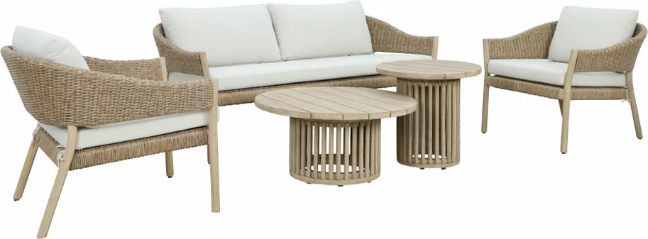 Tavolinë kafeje Sumatra, ngjyrë natyrale, 80x80x38 cm