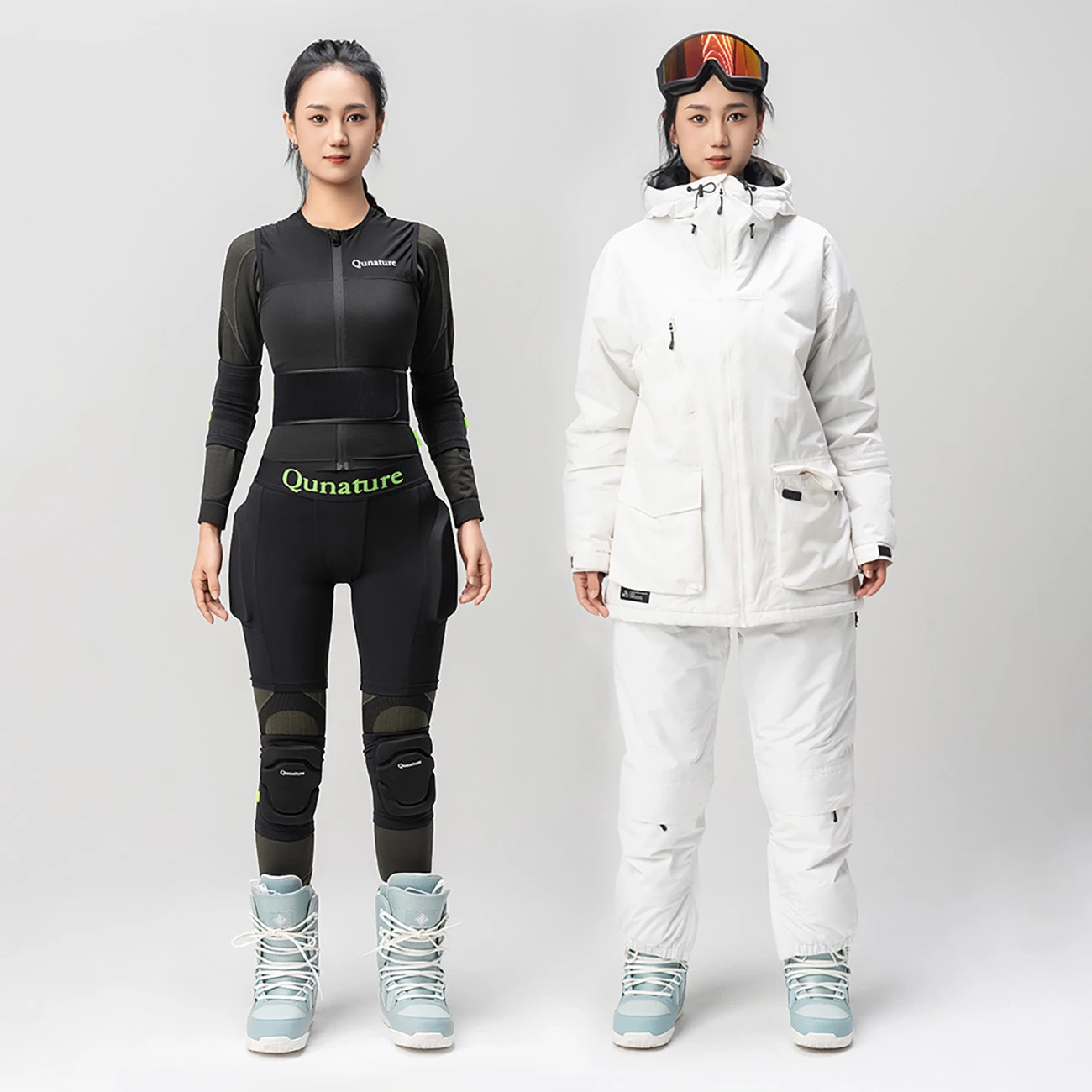 Shortse mbrojtëse për ije Qunature Ski Basic, XL, EVA 12 mm, uniseks, të zeza