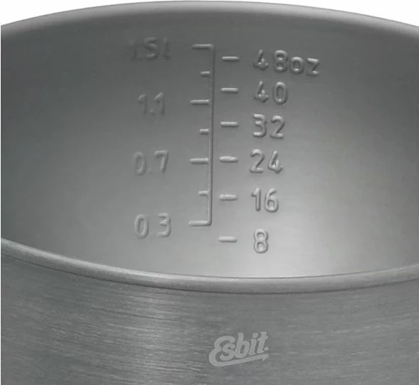 Set kuzhine për kamping Esbit Alcohol Cookset 2.35L, metalik