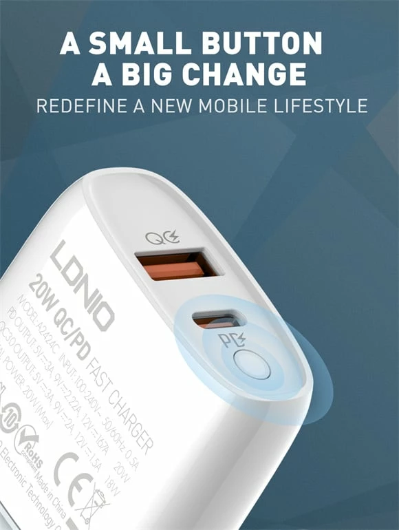 Karikues LDNIO A2424C (Bardhë)