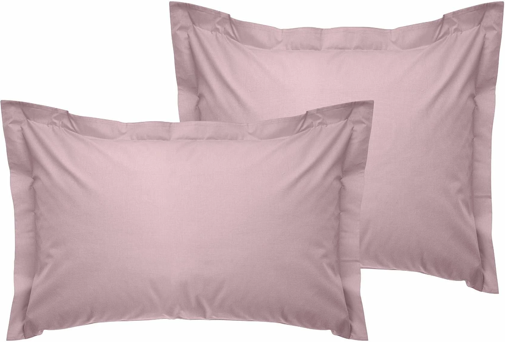 Set këllëfësh jastëku Oxford satin, 2 copë, rozë e çelët, L'essentiel