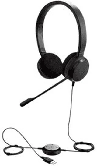 Kufje me mikrofon, Jabra, EV20MSS 4999-823-109, USB stereo me kontrollor në kabllo, e zezë