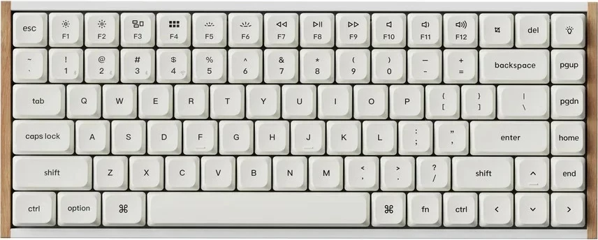 Tastierë gaming Keychron K3 Ultra 8K, 75%, Milk POM Red Switch, RGB, bardhë