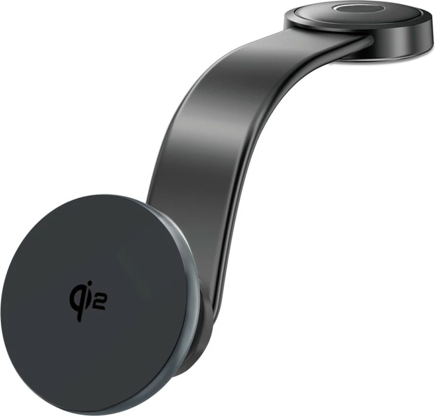 Mbushës wireless 4smarts Qi2, Auto, 12 V, 1.2 m, Gri