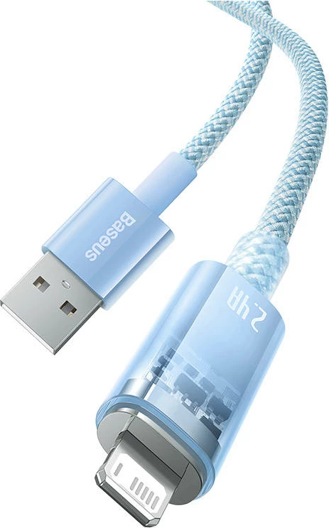 Kabllo karikimi i shpejtë Baseus Explorer, USB në Lightning, 1m, Blu