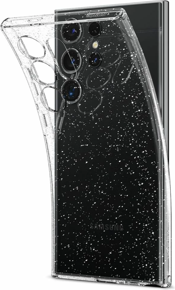 Mbështjellës Spigen Liquid Crystal për Samsung Galaxy S24 Ultra, Transparent me shkëlqim