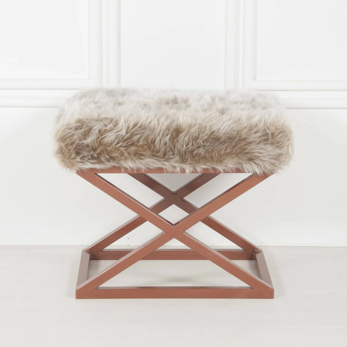 Puf Atelier del Sofa, pelush Capraz, ngjyrë bakri