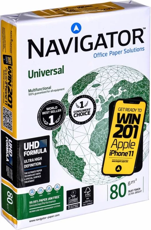 Letër kopjimi Igepa Universal Premium Navigator 8247A80 A4, e bardhë, 500 fletë