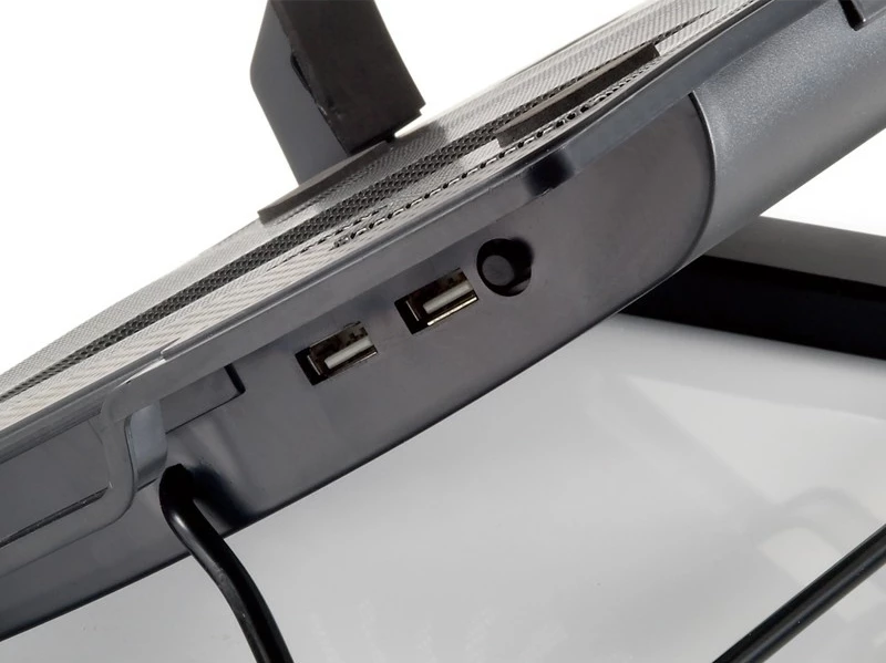 Mbajtëse ftohëse laptopi Conceptronic 1-Fan, USB-A 2.0, deri 17 inç, e zezë 3