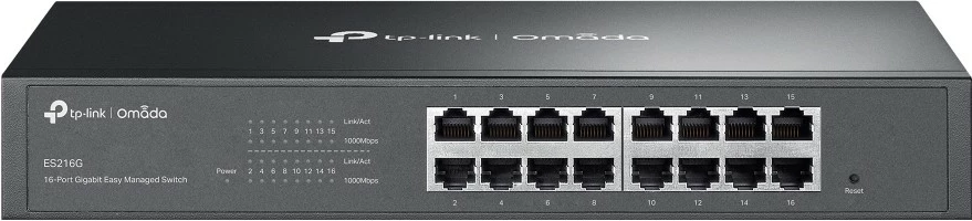 Switch i menaxhuar TP-LINK ES216G, 16 porta Gigabit, Kasë metalike