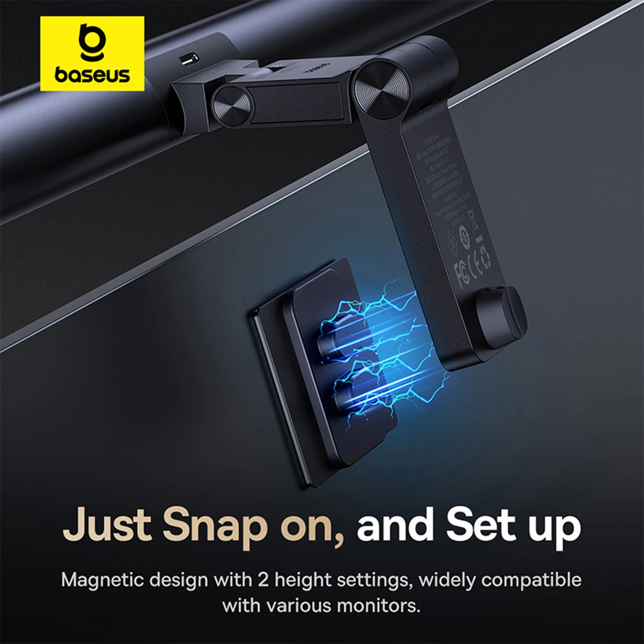 Llambë monitori Baseus i-wok 3 BS-LT007, magnetike, USB-C, e zezë