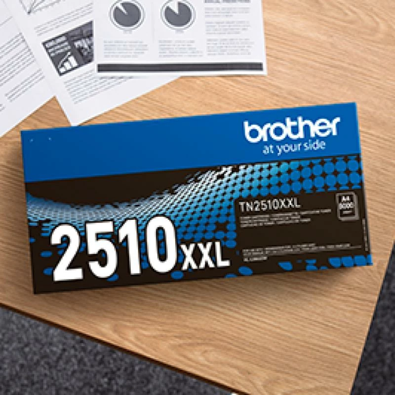Toner Brother TN-2510XXL, ultra high yield 5000 faqe, e zezë